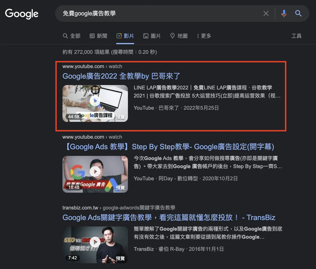 免費Google廣告教學